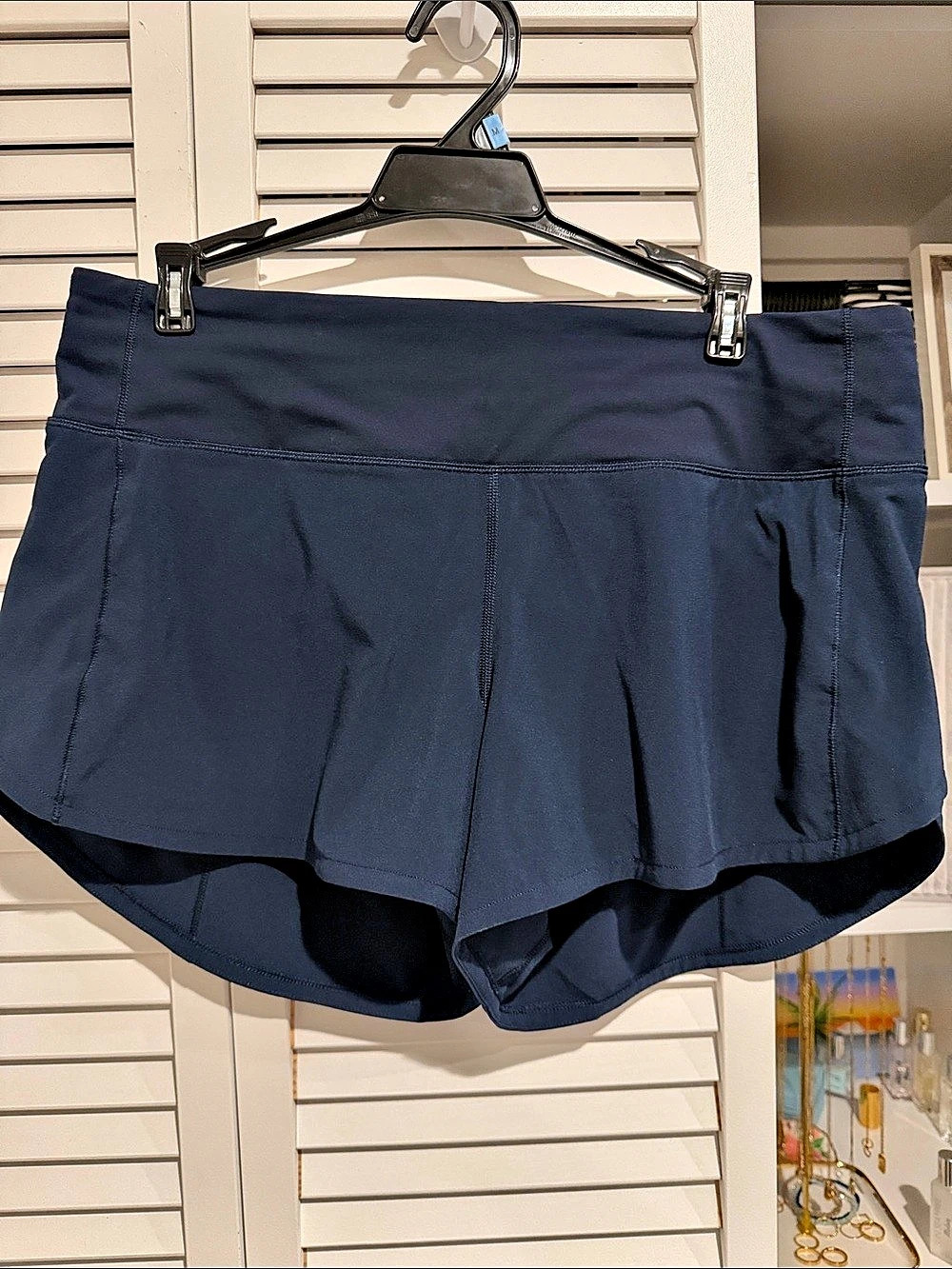 lululemon Speed Up Mid-Rise Short 4" Athletic Shorts Blue Size 10